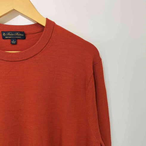 ブルックスブラザーズ BROOKS BROTHERS BROOKSTECH MERINO メリノウール クルーネックニット メンズ import:L