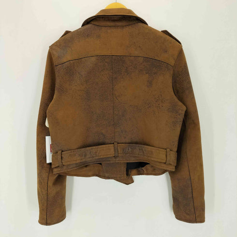 ベルシュカ BERSHKA フェイクレザー ダブルライダースジャケット レディース L