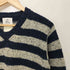 ブルックスブラザーズ BROOKS BROTHERS アイルランド製 Vネックボーダーウールニット メンズ JPN:1