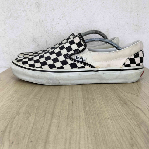 バンズ VANS フラッカーズチェック スリッポン メンズ 27.5