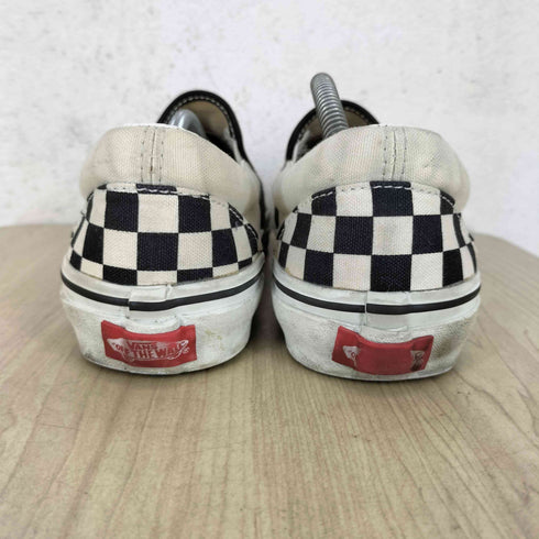 バンズ VANS フラッカーズチェック スリッポン メンズ 27.5