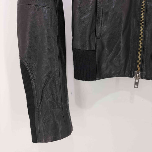 マウジー moussy ラムレザーフーデットジャケット レディース JPN:1