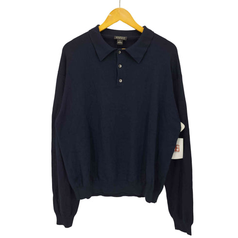 HAROLD POWELL シルク混 ニット ポロ メンズ import:XL