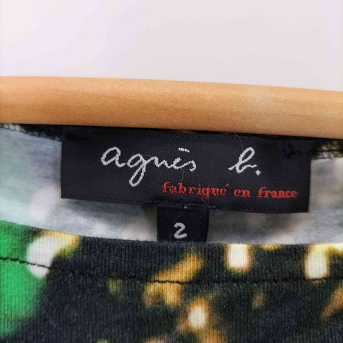 アニエスベー agnes b. 転写プリント フレンチスリーブトップス レディース 2