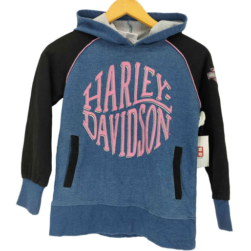 ハーレーダビッドソン HARLEY-DAVIDSON ラグランプルオーバーパーカー レディース 7/8