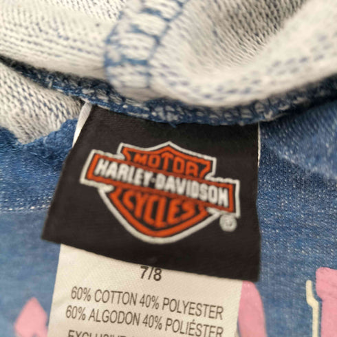 ハーレーダビッドソン HARLEY-DAVIDSON ラグランプルオーバーパーカー レディース 7/8