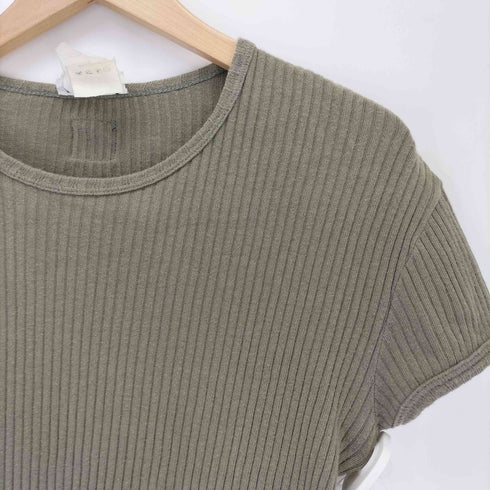 アニエスベーオム Agnes b.homme タイト リブニット クルーネックTシャツ レディース 1