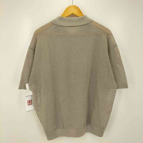 ビューティーアンドユースユナイテッドアローズ BEAUTY & YOUTH UNITED ARROWS 25SS グリッド 半袖 ニット ポロシャツ メンズ JPN:XL