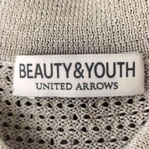 ビューティーアンドユースユナイテッドアローズ BEAUTY & YOUTH UNITED ARROWS 25SS グリッド 半袖 ニット ポロシャツ メンズ JPN:XL