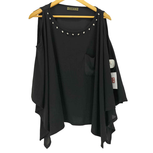 セシルマクビー CECIL McBEE スタッズ オフショルダーカットソー Y2K レディース