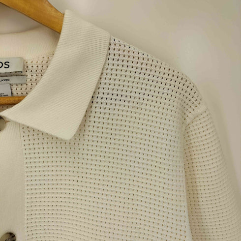 コス COS RELAXED FIT オープンニット ショートスリーブシャツ メンズ import:S