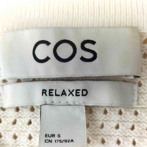 コス COS RELAXED FIT オープンニット ショートスリーブシャツ メンズ import:S