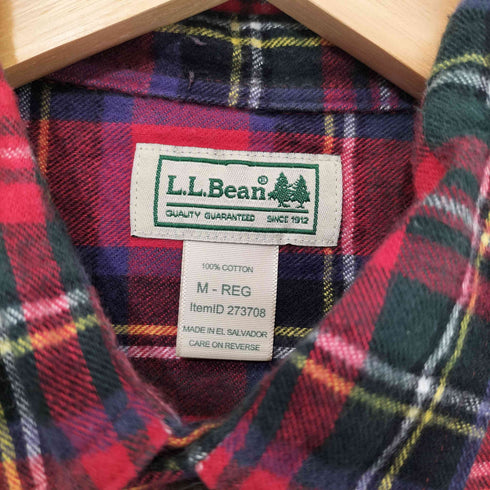 エルエルビーン L.L.Bean 長袖 チェックネルシャツ メンズ import:M