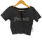 スタッズ レースアップTシャツ Y2K レディース