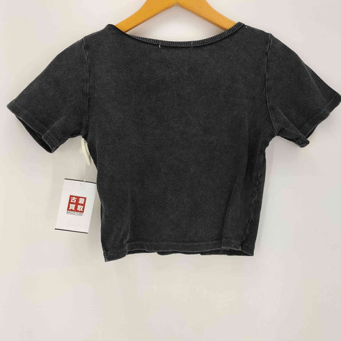 スタッズ レースアップTシャツ Y2K レディース