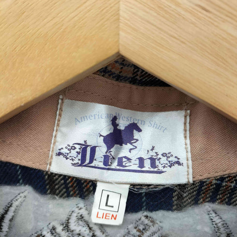 LIEN ウエスタンデザイン 長袖 シャツワンピース レディース import:L