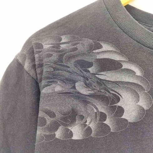 紅雀 べニスズメ プリントクルーネック 半袖Tシャツ タトゥー メンズ M