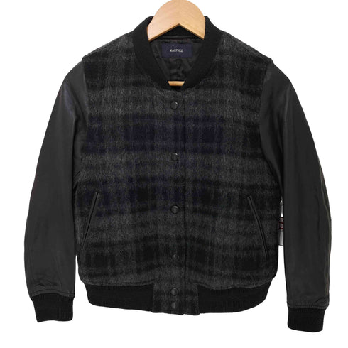 マカフィー MACPHEE レザーアーム モヘア混ウールジャケット レディース JPN:38