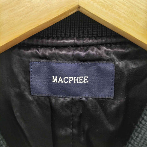 マカフィー MACPHEE レザーアーム モヘア混ウールジャケット レディース JPN:38