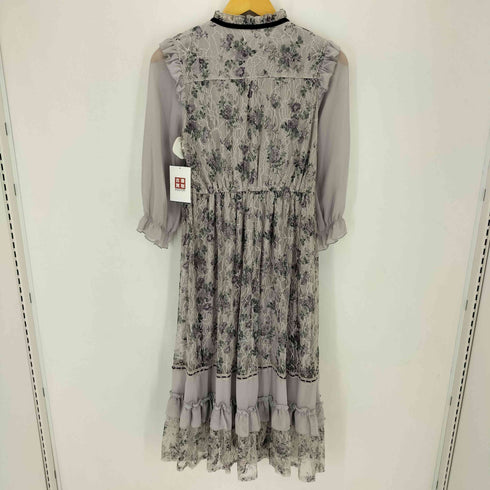 アクシーズファム axes femme フラワープリント レースワンピース レディース import:M