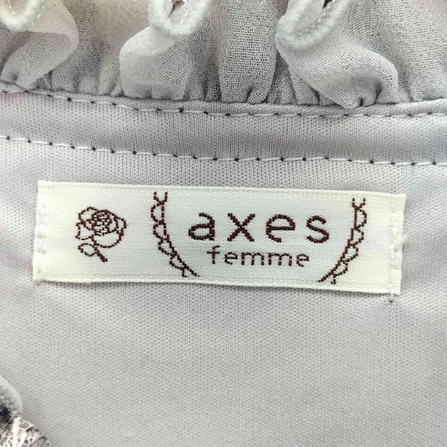 アクシーズファム axes femme フラワープリント レースワンピース レディース import:M