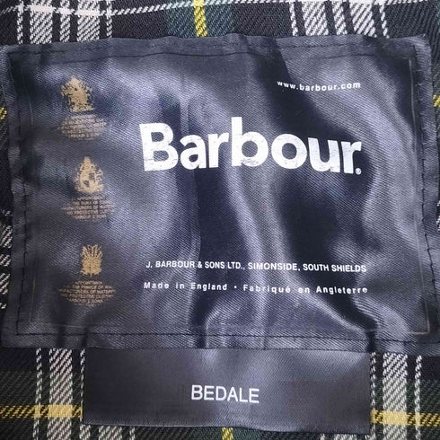 バブアー Barbour 90-00S 英国製 縦ワラントタグ 裏地チェック BEDALE JACKET ビデイル オイルド ジャケット メンズ C40/102CM