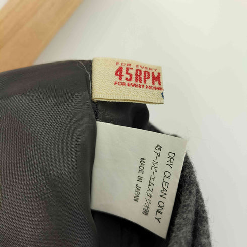 フォーティファイブアールピーエム 45rpm ウール フリンジ ラップ スカート 巻きスカート レディース 45