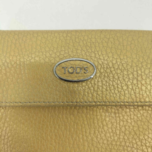 トッズ TOD’S フロントロゴ レザー三つ折り財布 レディース