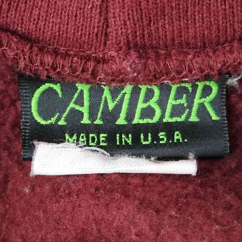 キャンバー CAMBER 90S USA製 裏地起毛 コットン ジップアップ パーカー メンズ import:M