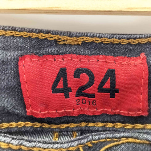フォートゥーフォー 424 ダメージ スキニーデニムパンツ Y2K メンズ 34