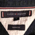 トミーヒルフィガー TOMMY HILFIGER REGULAR FIT ロゴ刺繍 シアサッカー S/S オープンカラー シャツ メンズ import:L