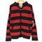 DENIM LAB GARMENT ボーダー ジップアップ ニットパーカー メンズ LL