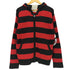 DENIM LAB GARMENT ボーダー ジップアップ ニットパーカー メンズ LL