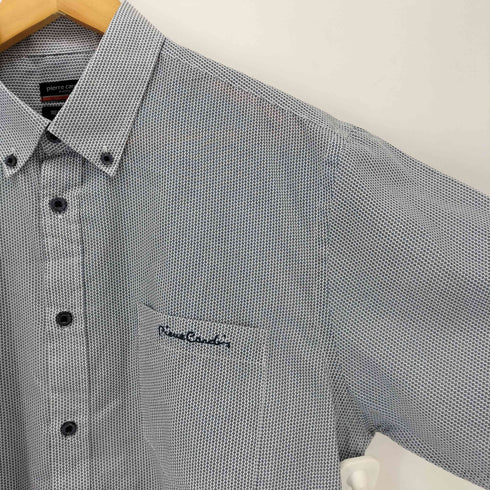 ピエールカルダン pierre cardin 総柄 ロゴ刺繍 レギュラーフィット 半袖シャツ メンズ import:L
