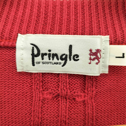 プリングルオブスコットランド Pringle of Scotland 90-00s ケーブル編み クルーネックニットセーター メンズ import:L