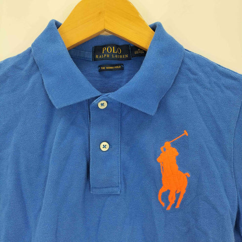 ポロラルフローレン POLO RALPH LAUREN THE SKINNY POLO ビッグポニー刺繍 半袖 ポロシャツ レディース M