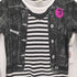 ディーゼル DIESEL トロンプルイユ クルーネック長袖Tシャツ Y2K レディース import:M