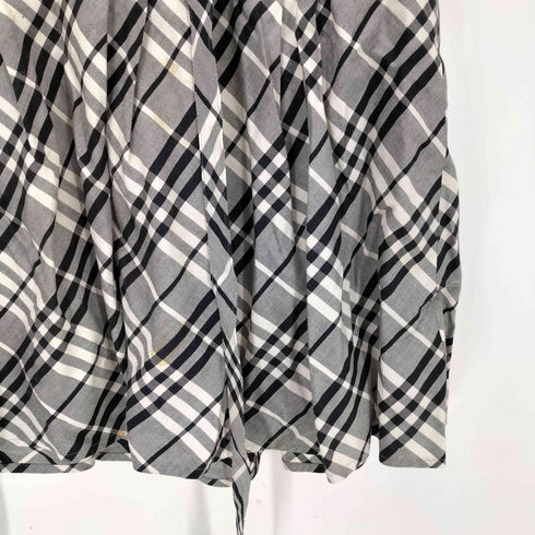 バーバリーブルーレーベル BURBERRY BLUE LABEL チェック柄 ベルテッド プリーツスカート レディース 36