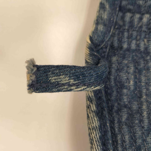 キャピタル KAPITAL 26SS 11.5oz デニム ランドリー HAT ヴィンテージ 加工 ロゴ プリント メンズ ONE SIZE