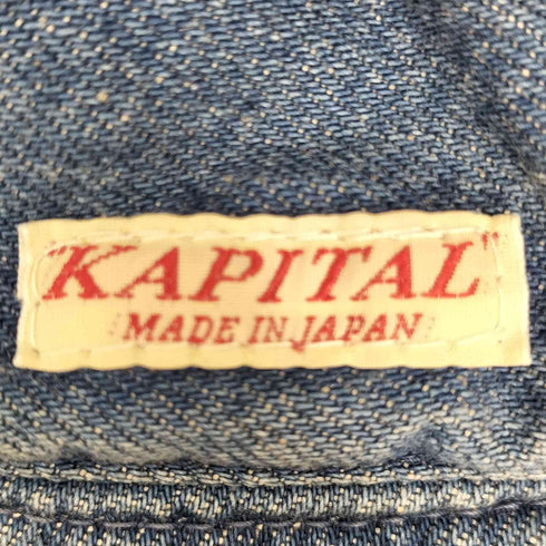 キャピタル KAPITAL 26SS 11.5oz デニム ランドリー HAT ヴィンテージ 加工 ロゴ プリント メンズ ONE SIZE