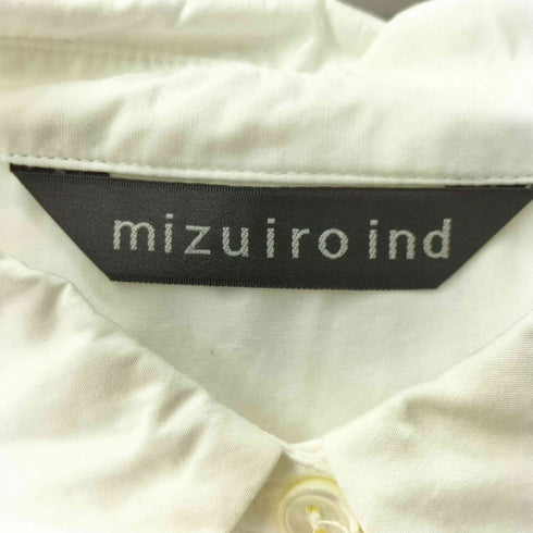 ミズイロインド mizuiro ind オーバーサイズシルエット 長袖 シャツ レディース