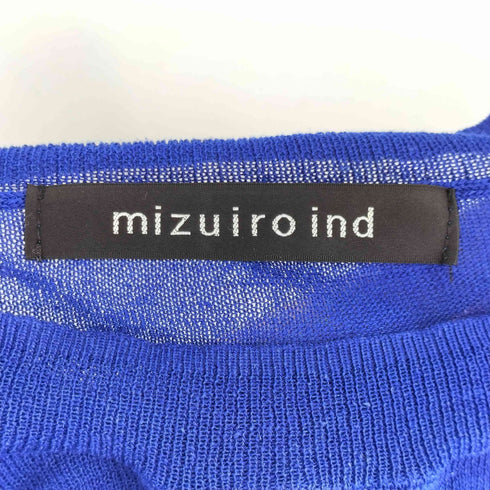 ミズイロインド mizuiro ind wide cocoon sheer vest ワイドコクーンシアーベスト レディース