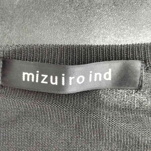 ミズイロインド mizuiro ind シアー 長袖カットソー レディース