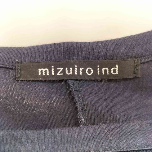 ミズイロインド mizuiro ind チュールネックワイドワンピース レディース