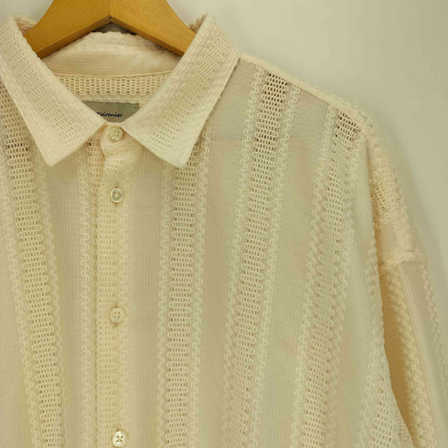 トワロニエ toironier Stripe Lace Loose Shirts メンズ FREE