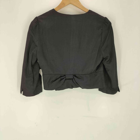 ルイルエブティック RUIRUE BOUTIQUE 裏地レース ノーカラー テーラードジャケット レディース JPN:L