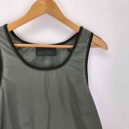 プラダ PRADA ナイロン ドローストリング タンクトップ メンズ XS