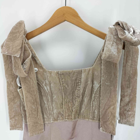 リリーブラウン Lily Brown 23AW ベロアドッキングリボンワンピース レディース 0