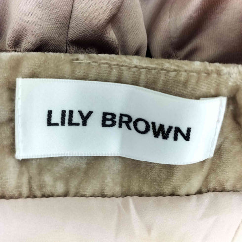 リリーブラウン Lily Brown 23AW ベロアドッキングリボンワンピース レディース 0