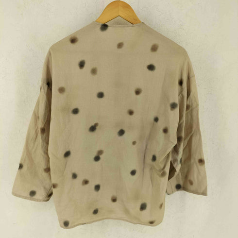 CUS クス OVERSIZE L/S COLLARLESS Shirt - Dots Print レディース XS